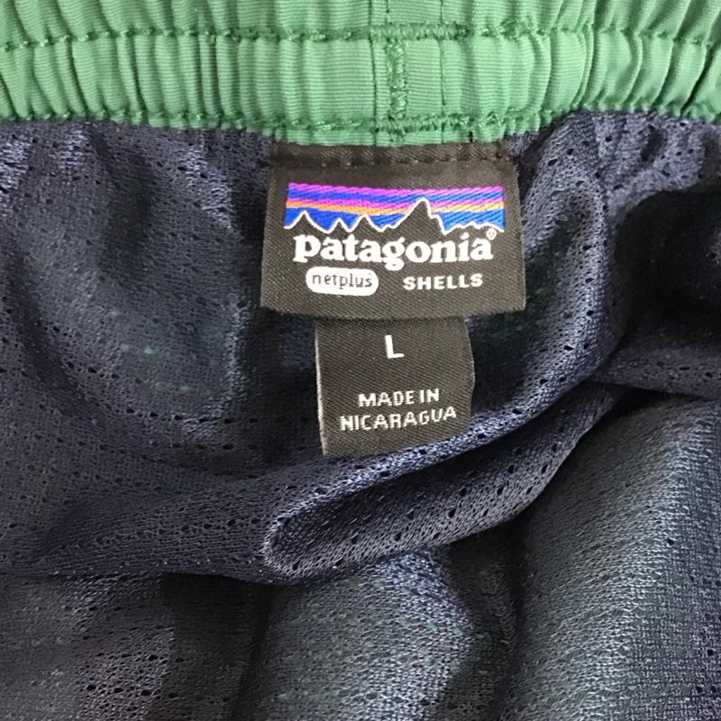 パタゴニア patagonia パンツ ショートパンツ 58035sp24 ショートパンツ ハーフパンツ greatpacificironworks L ロゴ、文字 緑 / グリーン / メンズ USED 古着 中古 10131480