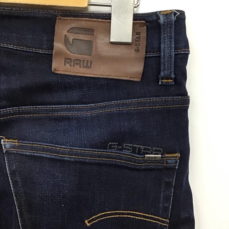 ジースターロゥ G-STAR RAW パンツ デニム、ジーンズ デニムパンツ スリムパンツ カジュアルパンツ ストレッチパンツ 28インチ 無地 インディゴ / インディゴ / メンズ USED 古着 中古 10130822