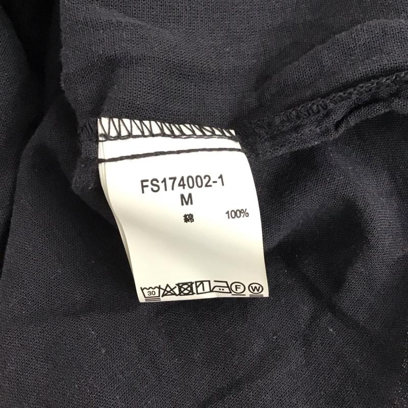 スタディオクリップ studio CLIP シャツワンピース 長袖 FS174002-1 コットン ガーゼ M 無地 紺 / ネイビー / レディース USED 古着 中古 10144385
