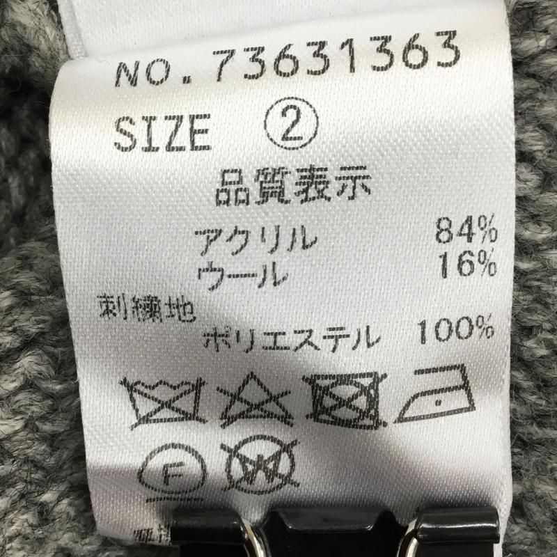 ココ ディール COCO DEAL ニット、セーター 長袖 2 灰 / グレー / レディース USED 古着 中古 10138251