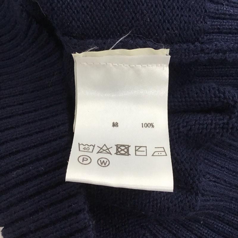 古着 USED ニット、セーター 長袖 ジップアップ Laboratrio38 無地 紺 / ネイビー / メンズ USED 古着 中古 10134866
