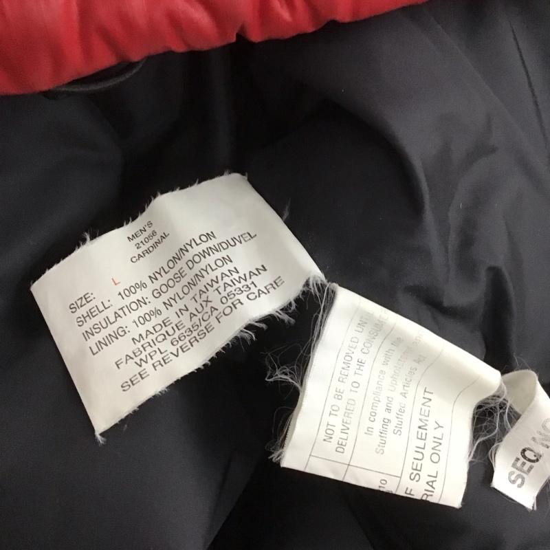 ウールリッチ WOOLRICH ベスト ベスト ベスト ダウンベスト アウター ジップアップジャケット L ロゴ、文字 黒 / ブラック / X 赤 / レッド / メンズ USED 古着 中古 10106728