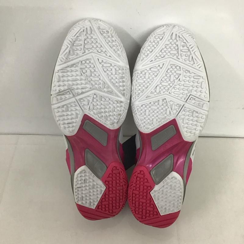 ヨネックス YONEX スニーカー スニーカー テニスシューズ POWER CUSHION103 パワークッション103 オムニ・クレーコート用 SHT103-062 26.5cm 無地 白 / ホワイト / X 桃 / ピンク / メンズ USED 古着 中古 10125585