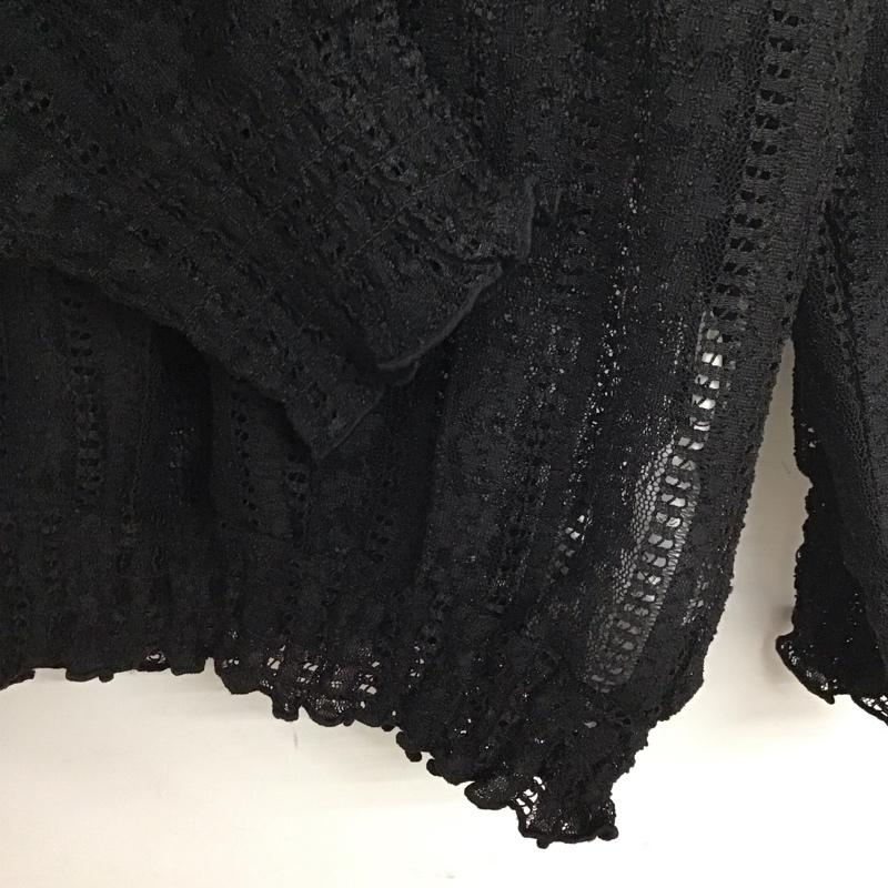 ローリーズファーム LOWRYS FARM カットソー 長袖 L 無地 黒 / ブラック / レディース USED 古着 中古 10130190