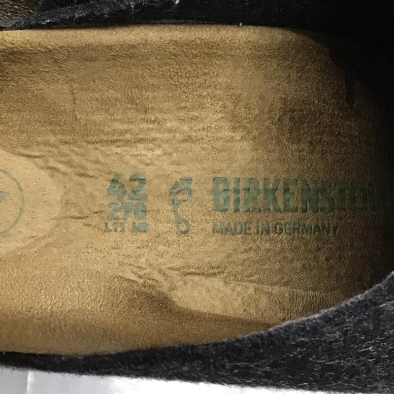 ビルケンシュトック BIRKENSTOCK サンダル サンダル フェルト ルームシューズ 42 27cm 27.0cm 無地 黒 / ブラック / メンズ USED 古着 中古 10116050