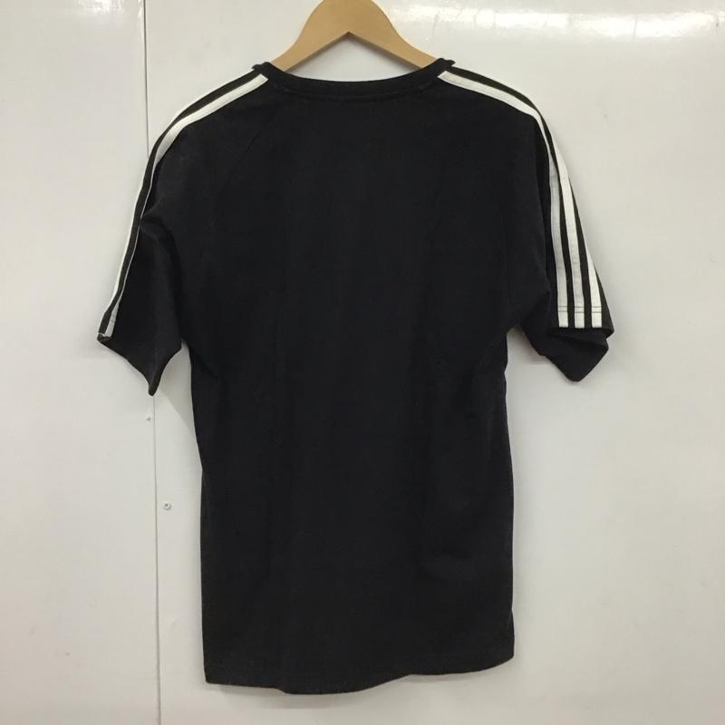 アディダス adidas Tシャツ 半袖 cw5058 キューレーテッドティーラグランTシャツ 半袖カットソー クルーネックカットソー M ロゴ、文字 黒 / ブラック / メンズ USED 古着 中古 10130931