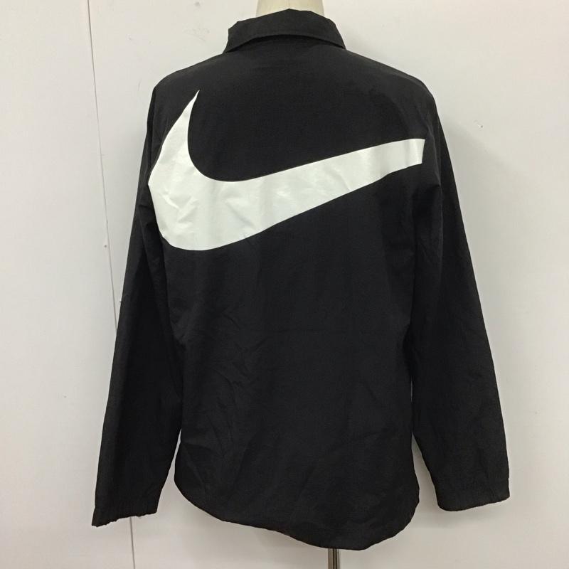 ナイキ NIKE ジャケット、上着 ジャケット、ブレザー 861753-010 カラージャケット ナイロンジャケット スポーツウェア M ロゴ、文字 黒 / ブラック / メンズ USED 古着 中古 10110929