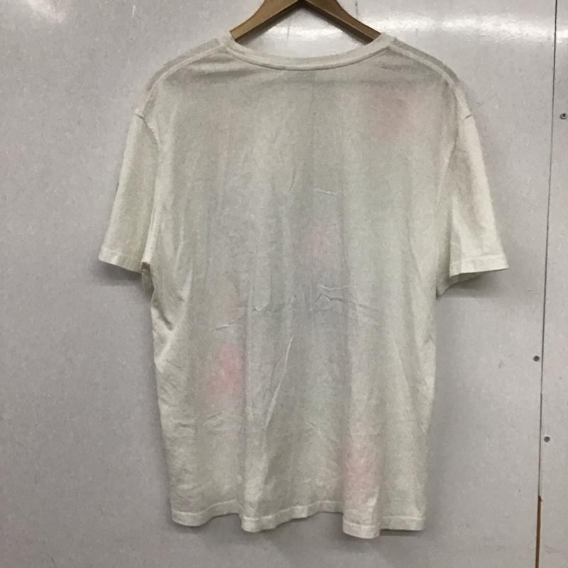 ザラ ZARA Tシャツ 半袖 半袖カットソー プリントTシャツ クルーネックカットソー S プリント 白 / ホワイト / レディース USED 古着 中古 10136763