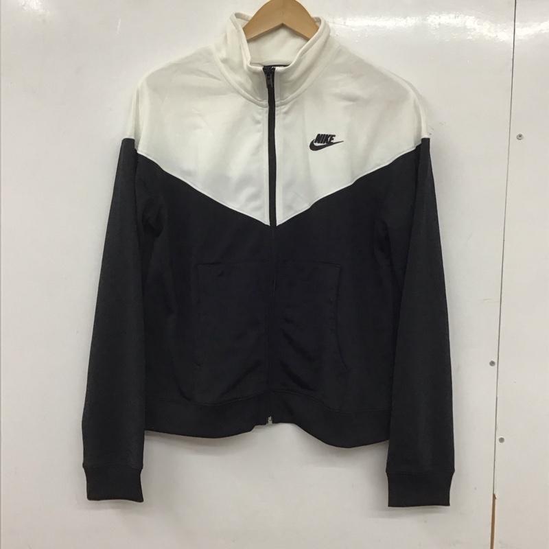 ナイキ NIKE ジャケット、上着 ジャケット、ブレザー BV4959-010 ジャージ L ロゴ、文字 白 / ホワイト / X 黒 / ブラック / レディース USED 古着 中古 10136482