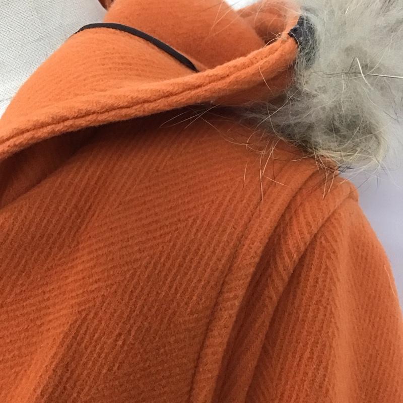 ロペ ROPE ジャケット、上着 ジャンパー、ブルゾン ダッフルコート アウター フード付きブルゾン ロングコート 38 無地 橙 / オレンジ / レディース USED 古着 中古 10111765