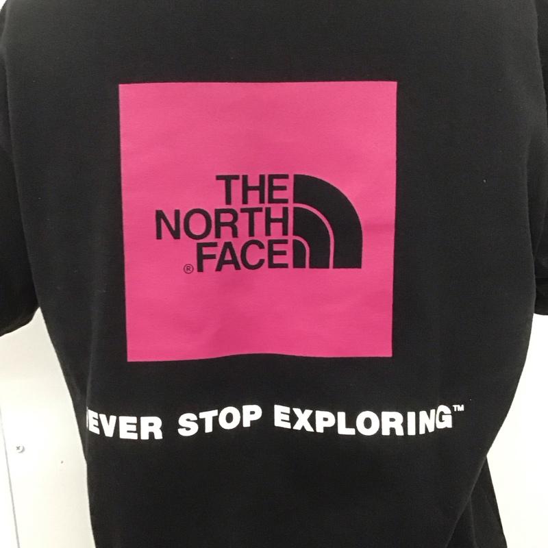 ザノースフェイス THE NORTH FACE Tシャツ 半袖 ntw31957 スクエアロゴT 半袖カットソー プリントTシャツ M ロゴ、文字 黒 / ブラック / レディース USED 古着 中古 10108476