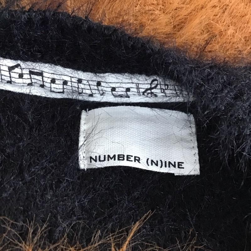 ナンバーナイン NUMBER (N)INE ニット、セーター 長袖 819530035 長袖ニット ボーダーニットカットソー セーター 3 ボーダー柄 黒 / ブラック / X 茶 / ブラウン / メンズ USED 古着 中古 10119269