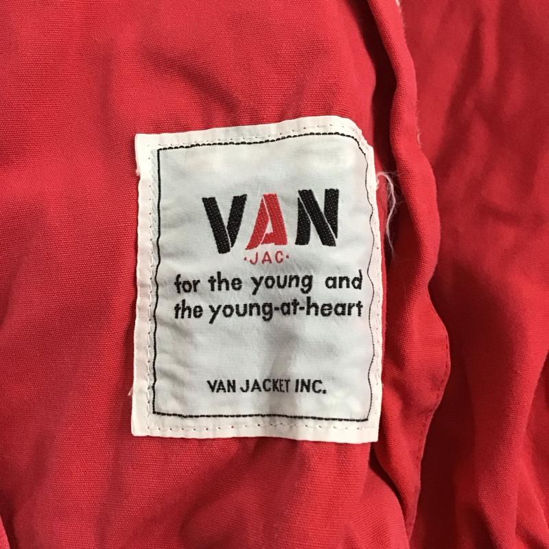 バン VAN ジャケット、上着 ジャケット、ブレザー ジップアップジャケット アウター 古着 無地 赤 / レッド / メンズ USED 古着 中古 10125141