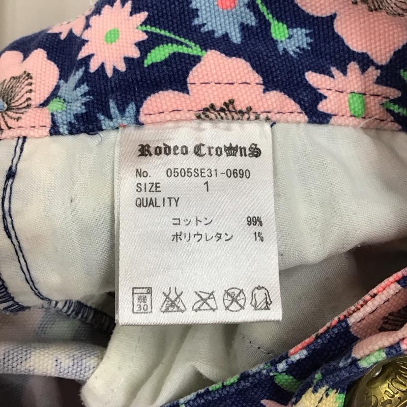 ロデオクラウンズ Rodeo Crowns パンツ デニム、ジーンズ 0505SE31-0690 スキニー 1 花柄 マルチカラー / マルチカラー / レディース USED 古着 中古 10115422