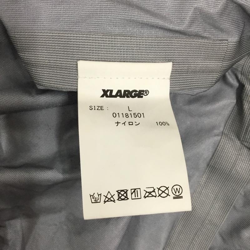 エクストララージ XLARGE ジャケット、上着 ジャンパー、ブルゾン ジップアップジャケット ジャンパー ジャケット カジュアルジャケット アウター L ロゴ、文字 黒 / ブラック / メンズ USED 古着 中古 10121473