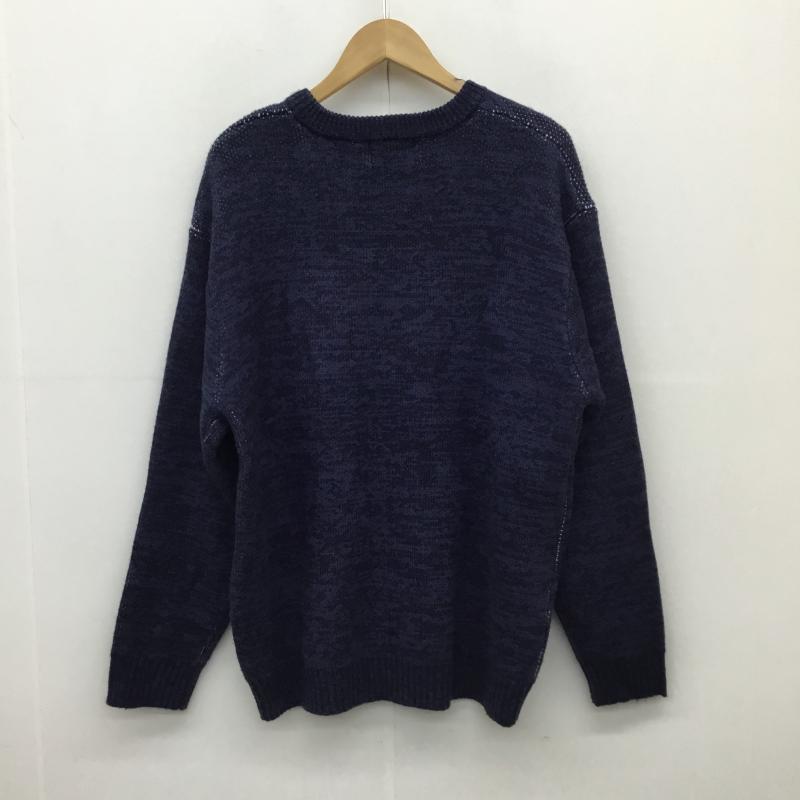 ビラボン BILLABONG ニット、セーター 長袖 BILLABONG セーター BD012-601 M ロゴ、文字 紺 / ネイビー / メンズ USED 古着 中古 10122365