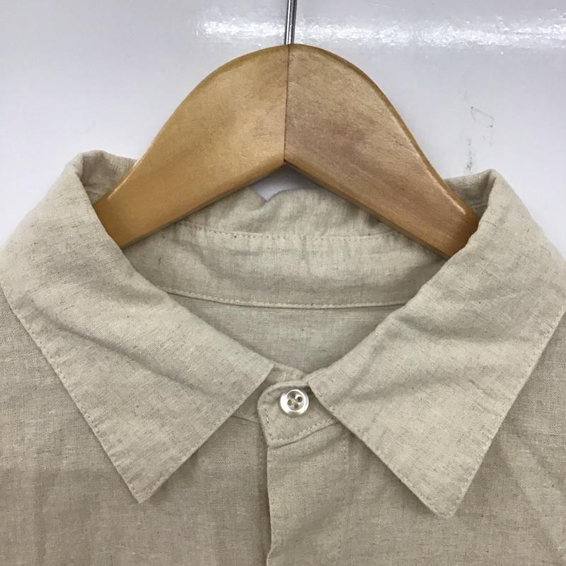 ロデオクラウンズ Rodeo Crowns シャツ、ブラウス 長袖 429DSR30-0030 ロールアップリネンビッグシャツ FREE 無地 ベージュ / ベージュ / レディース USED 古着 中古 10138911