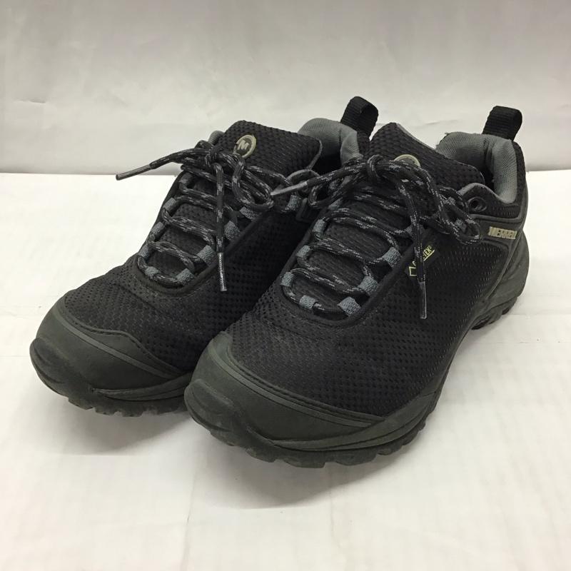 メレル MERRELL アウトドアシューズ アウトドアシューズ J575408 トレッキングシューズ ゴアテックス スニーカー US6.5 US:6.5 ロゴ、文字 黒 / ブラック / レディース USED 古着 中古 10118136