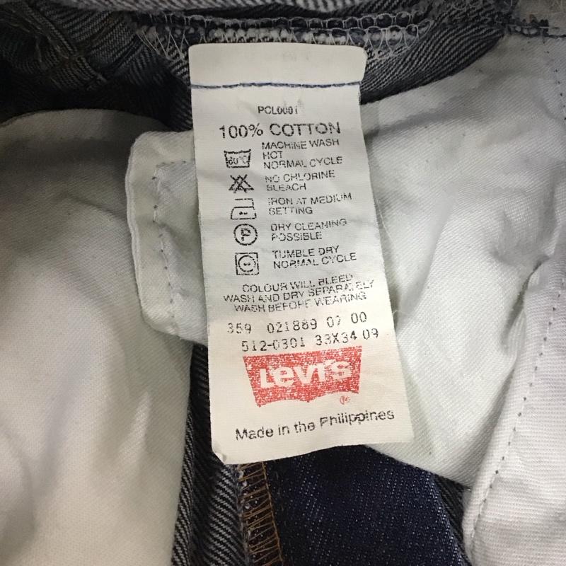 リーバイストラウスアンドコー Levi Strauss & co. パンツ デニム、ジーンズ デニムパンツ ワイドパンツ カジュアルパンツ 33インチ 無地 インディゴ / インディゴ / メンズ USED 古着 中古 10137039