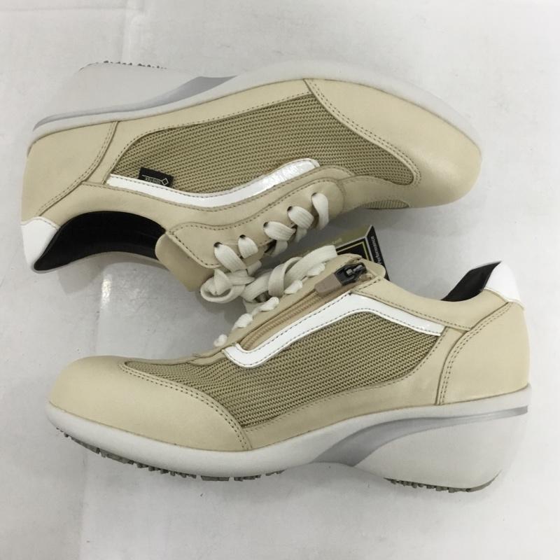 マドラスウォーク madras Walk スニーカー スニーカー MWL1009 ファスナー GORE-TEX 23cm 23.0cm 無地 ベージュ / ベージュ / レディース USED 古着 中古 10135793