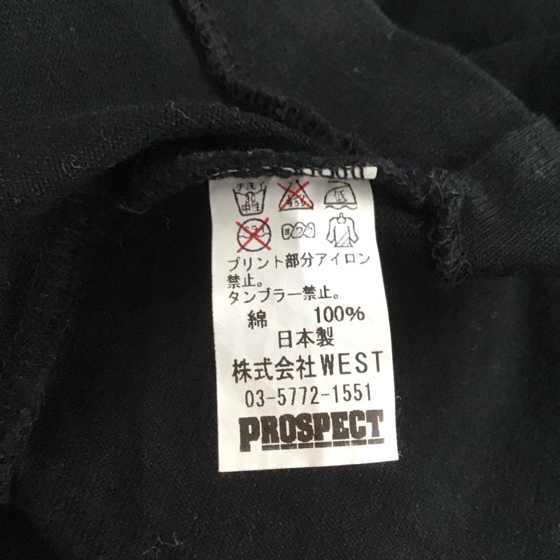 プロスペクト PROSPECT Tシャツ 半袖 半袖カットソー プリントTシャツ クルーネックカットソー M ロゴ、文字 黒 / ブラック / メンズ USED 古着 中古 10126625