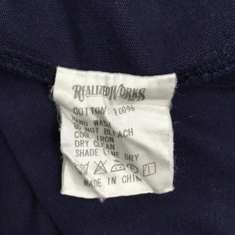 クライミー CRIMIE Tシャツ 半袖 半袖カットソー プリントTシャツ Vネックカットソー M 無地 紺 / ネイビー /  メンズ USED 古着 中古 10114599