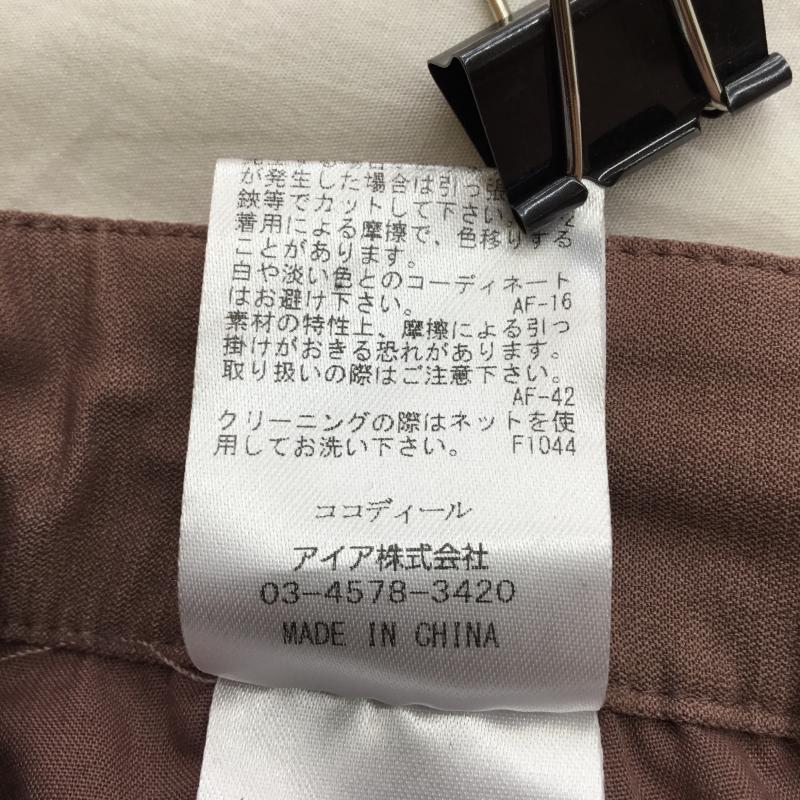 ココ ディール COCO DEAL パンツ スラックス 1 無地 桃 / ピンク / レディース USED 古着 中古 10137535