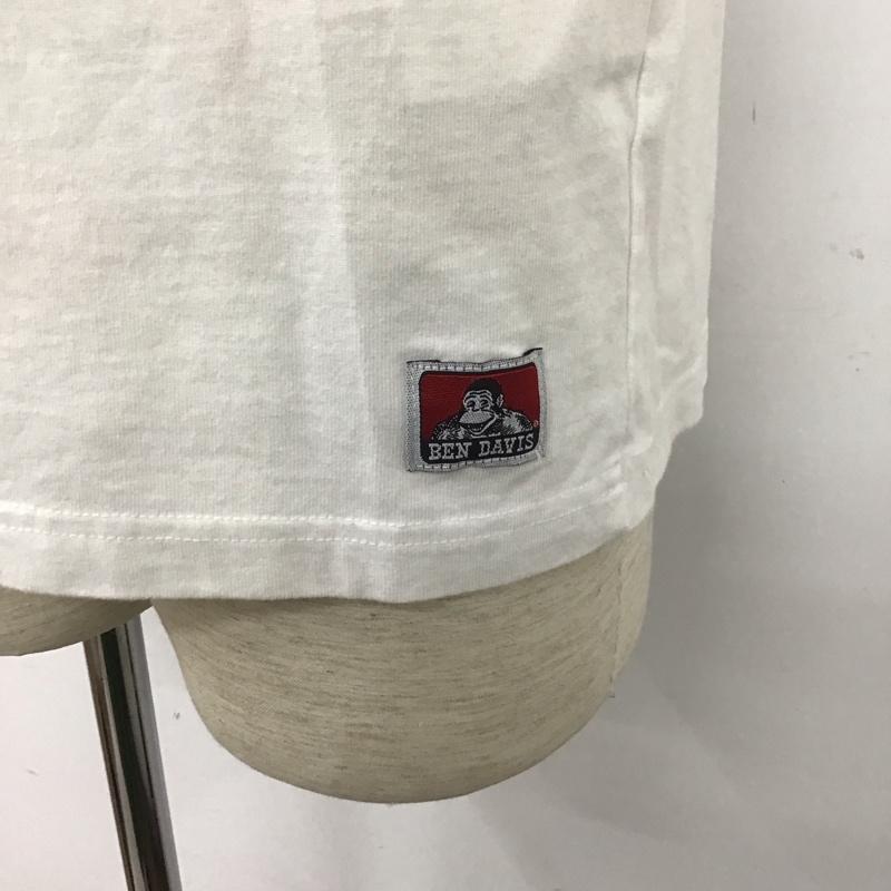 ベンデイビス BEN DAVIS Tシャツ 半袖 C-1580038 CollegeLogoS/STee プリントTシャツ 半袖カットソー L ロゴ、文字 白 / ホワイト /  メンズ USED 古着 中古 10110737