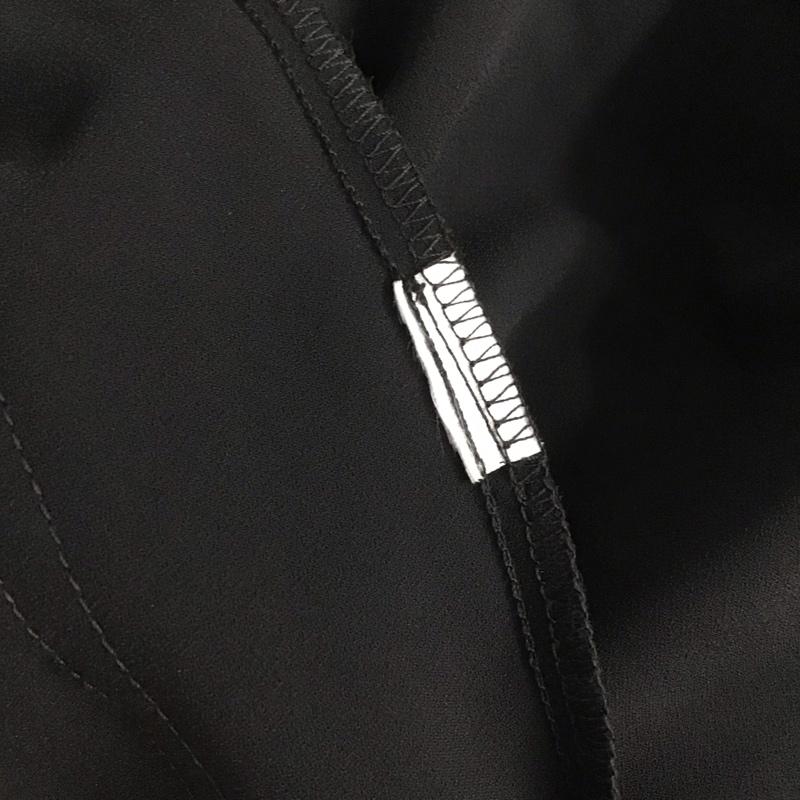 ザラ ZARA ワンピース ミニスカート L 無地 黒 / ブラック / レディース USED 古着 中古 10144046