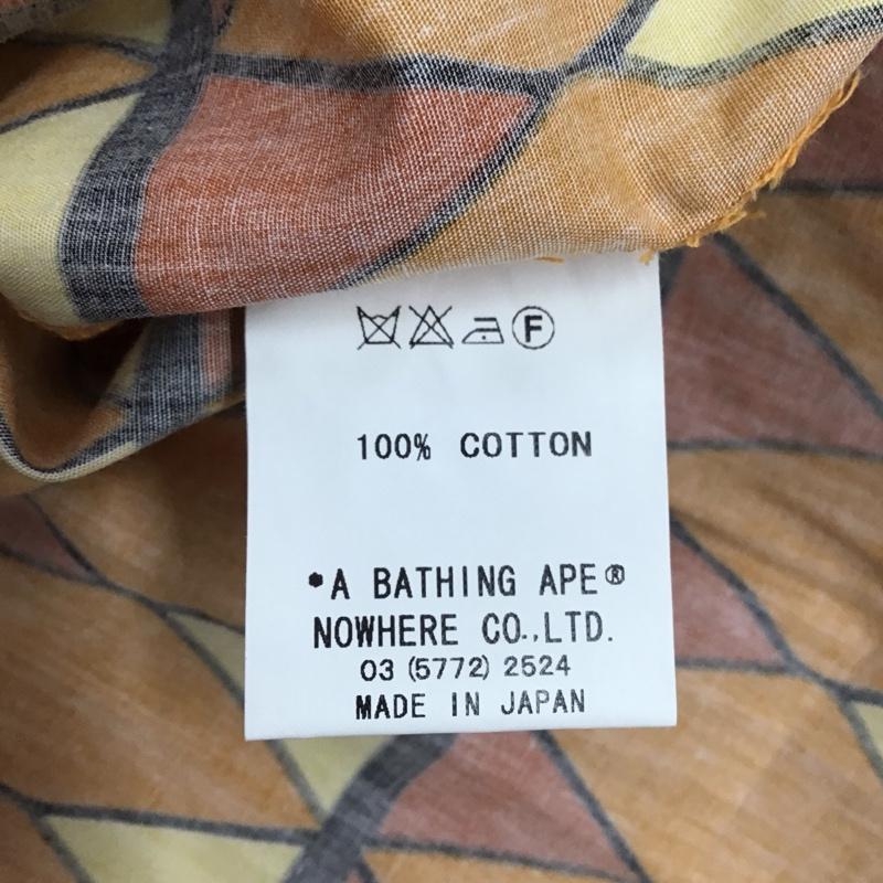アベイシングエイプ A BATHING APE シャツ、ブラウス 半袖 半袖シャツ カラーシャツ 半袖カットソー 総柄シャツ XS 総柄 マルチカラー / マルチカラー / メンズ USED 古着 中古 10122697