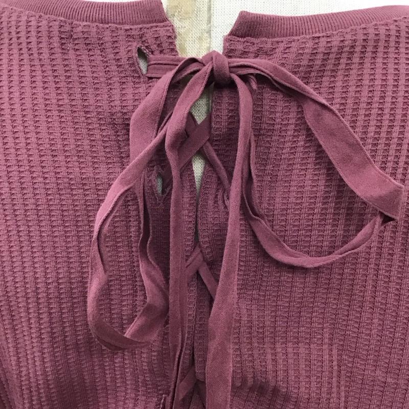マウジー MOUSSY カットソー 長袖 長袖カットソー クルーネックカットソー ロングスリーブカットソー FREE 無地 えんじ / ワインレッド /  レディース USED 古着 中古 10114507