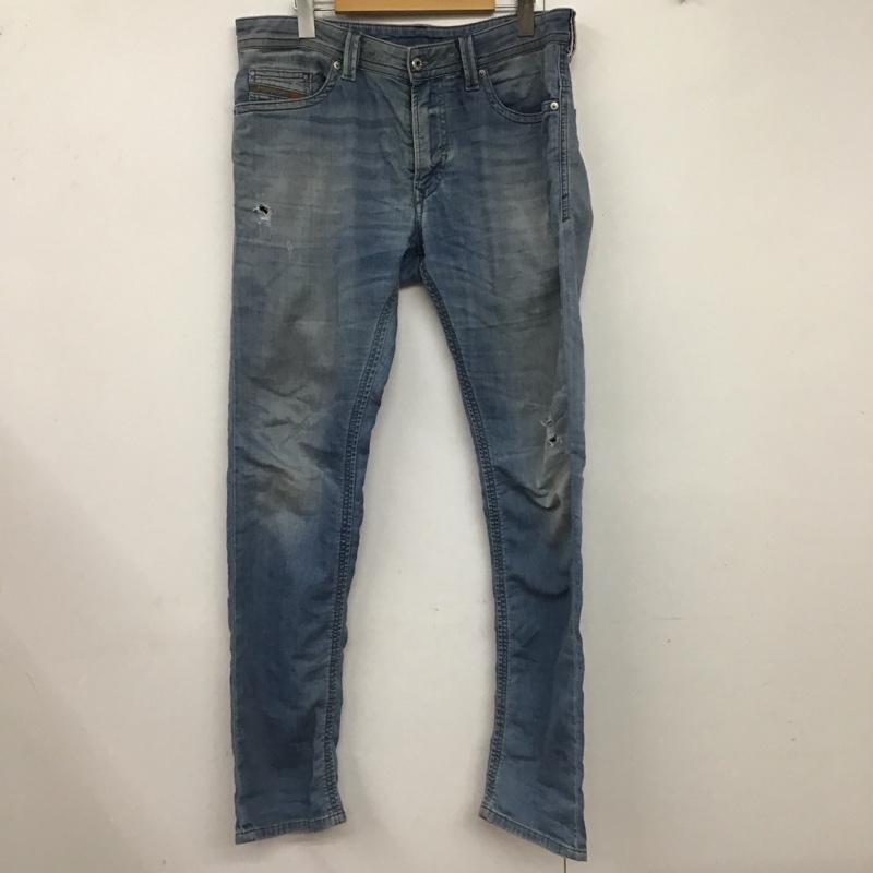 ディーゼル DIESEL パンツ デニム、ジーンズ デニムパンツ スリムパンツ ストレッチパンツ ジーンズ 30インチ 無地 インディゴ / インディゴ /  メンズ USED 古着 中古 10124362