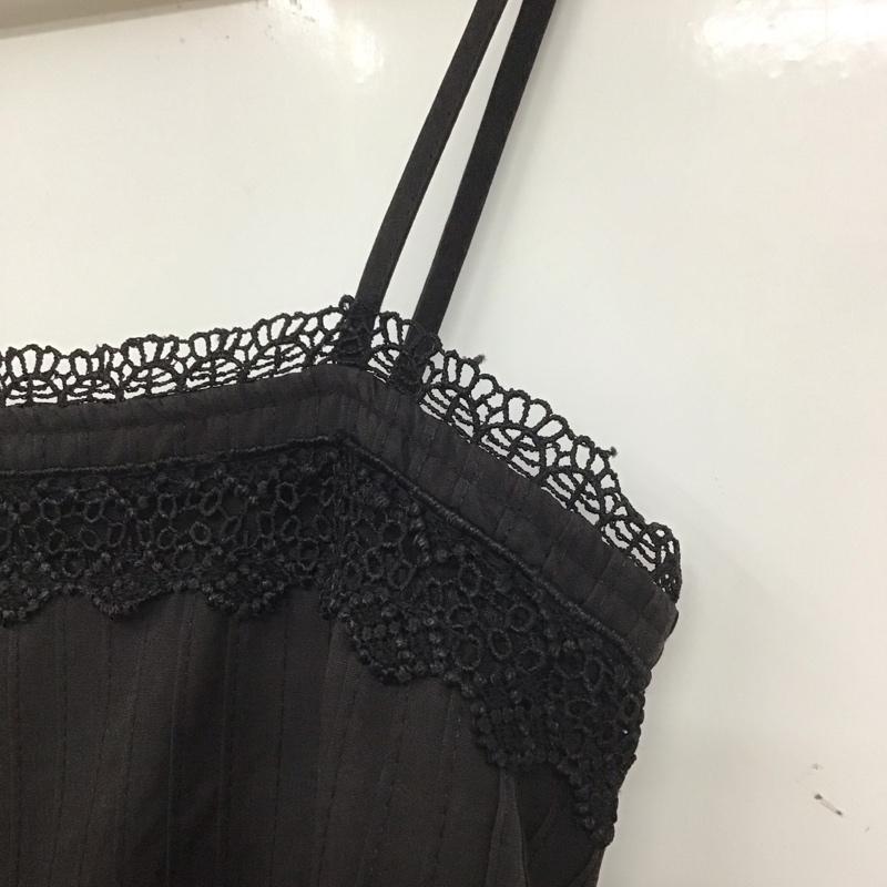 ザラ ZARA ワンピース ロングスカート キャミソールロングワンピース フレアスカート XS 無地 黒 / ブラック / レディース USED 古着 中古 10136028