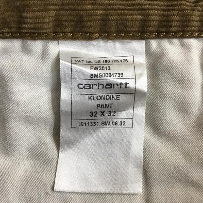 カーハート Carhartt ボトムス ボトムス コーデュロイパンツ 32×32 32 ワンポイント 茶 / ブラウン / メンズ USED 古着 中古 10119833
