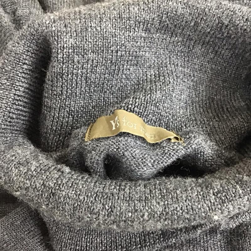 ワイズフォーメン Y s for men ニット、セーター 長袖 長袖ニットカットソー ニット セーター タートルネックニット 無地 灰 / グレー / メンズ USED 古着 中古 10115387