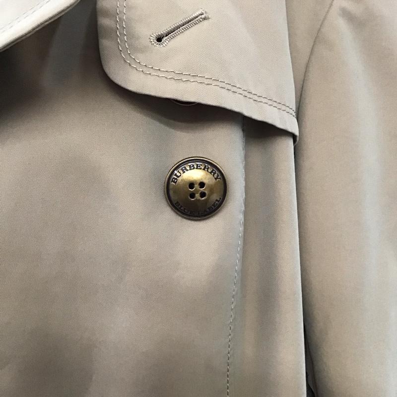 バーバリーブルーレーベル BURBERRY BLUE LABEL コート トレンチコート 40 無地 ベージュ / ベージュ / レディース USED 古着 中古 10119778