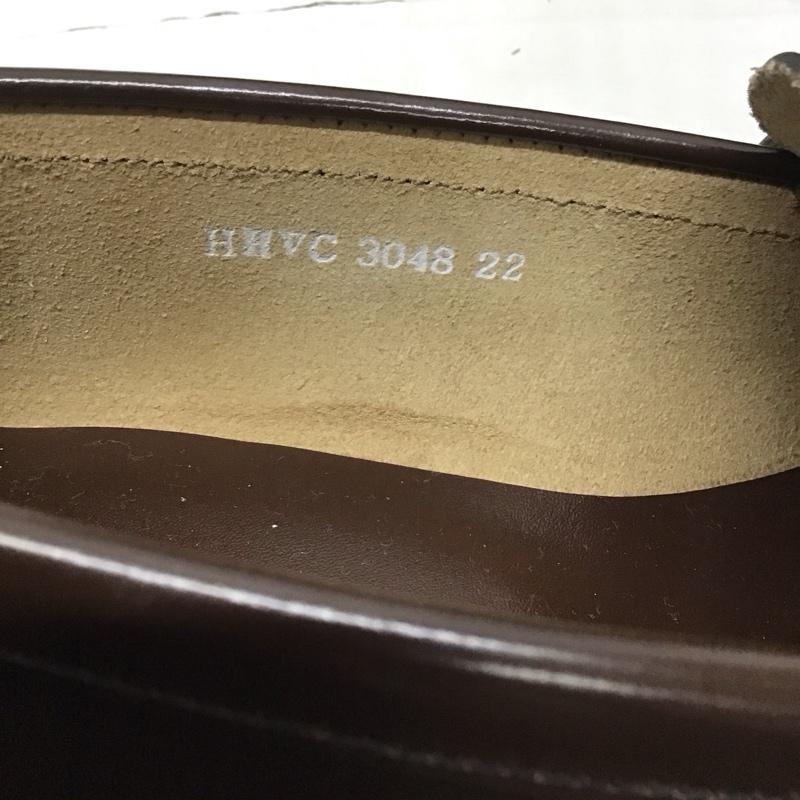 HARUTA HARUTA ローファー ローファー 3048 コインローファー 22EEE 箱有 22.0cm 無地 茶 / ブラウン / レディース USED 古着 中古 10121060