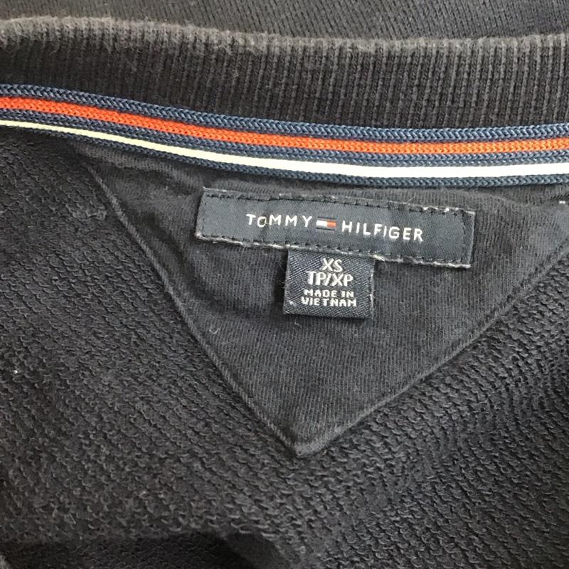 トミーヒルフィガー TOMMY HILFIGER ワンピース ひざ丈スカート 0289668 Tシャツワンピース 半袖 XS ロゴ、文字 紺 / ネイビー / レディース USED 古着 中古 10108420