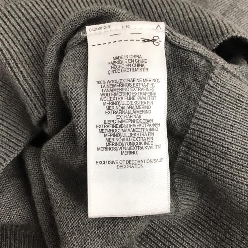 ポロラルフローレン POLO RALPH LAUREN ニット、セーター 長袖 ウール Vネック M ワンポイント 灰 / グレー / レディース USED 古着 中古 10122857
