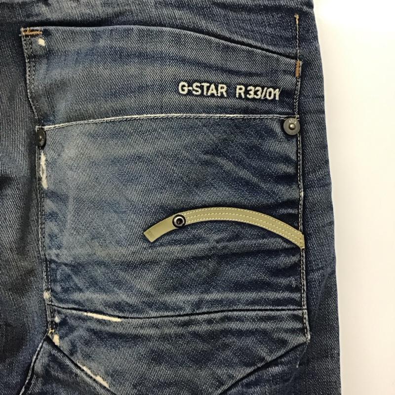 ジースターロゥ G-STAR RAW パンツ デニム、ジーンズ デニムパンツ スリムパンツ カジュアルパンツ ストレッチパンツ 29インチ 無地 インディゴ / インディゴ / メンズ USED 古着 中古 10132248