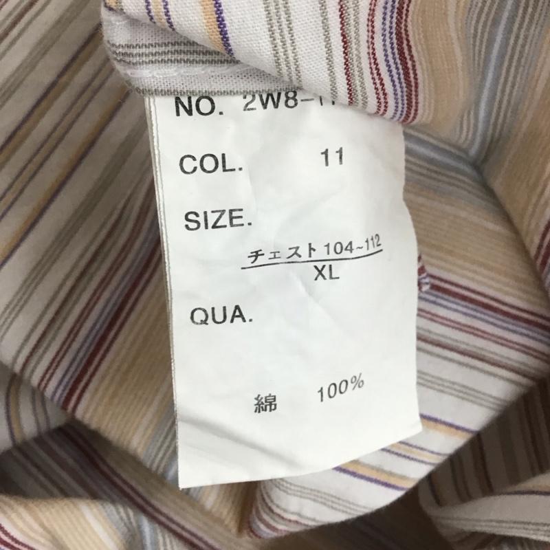 ウールリッチ WOOLRICH シャツ、ブラウス 長袖 2W8-1103 ウエスタンシャツ XL ストライプ マルチカラー / マルチカラー / メンズ USED 古着 中古 10107050