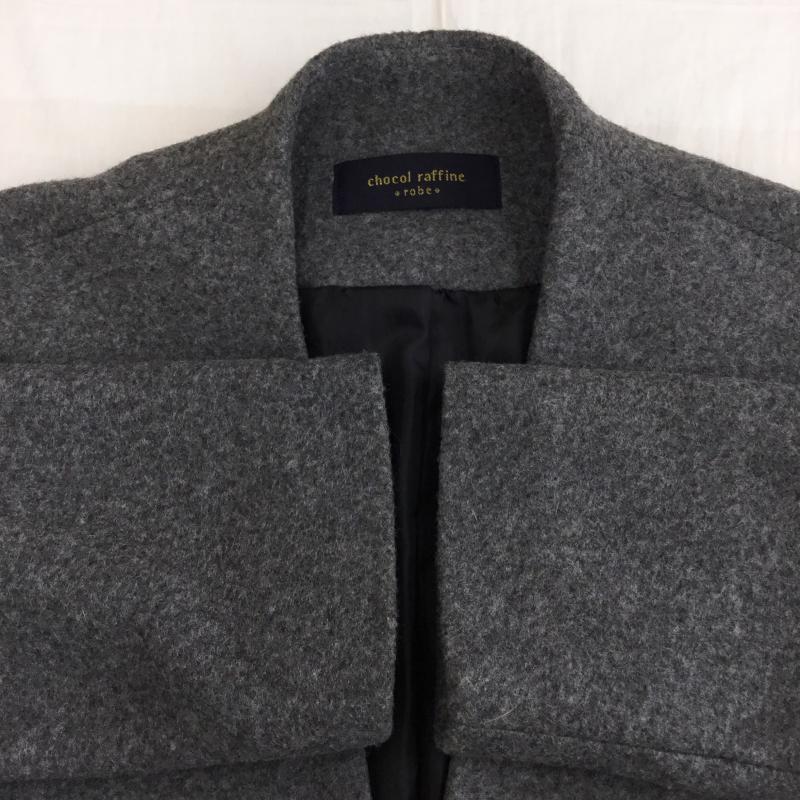 ショコラ フィネ ローブ chocol raffine robe コート コート一般 FREE 無地 灰 / グレー / レディース USED 古着 中古 10137353