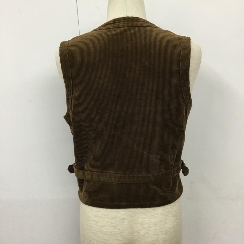 ラングラー Wrangler ベスト ベスト ベスト コーデュロイベスト 古着 ノースリーブカットソー M 無地 茶 / ブラウン / メンズ USED 古着 中古 10110051