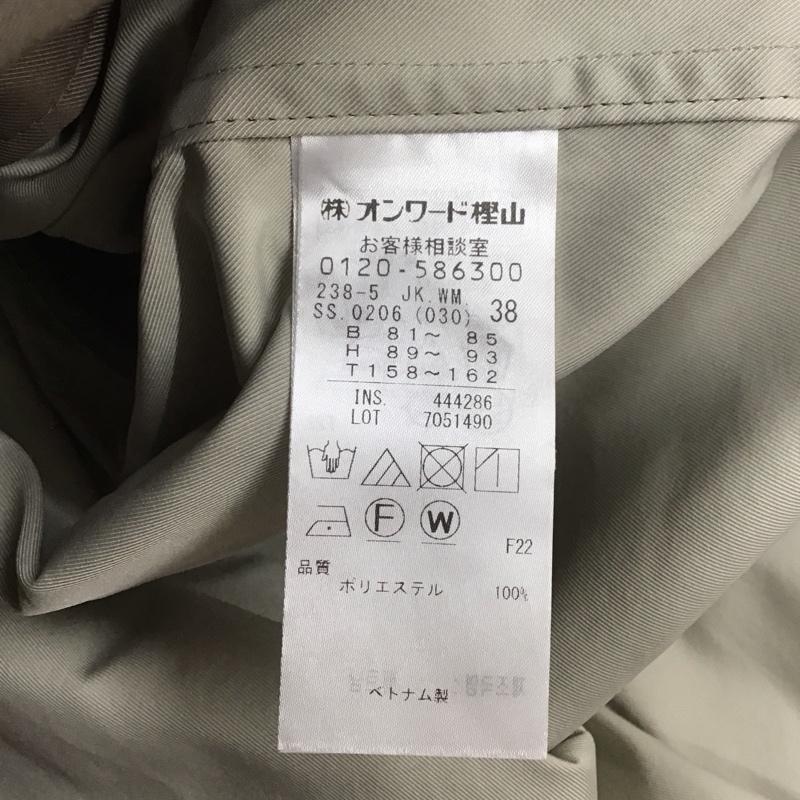 ジユウク 自由区 ジャケット、上着 ジャンパー、ブルゾン 38 無地 ベージュ / ベージュ / レディース USED 古着 中古 10123426