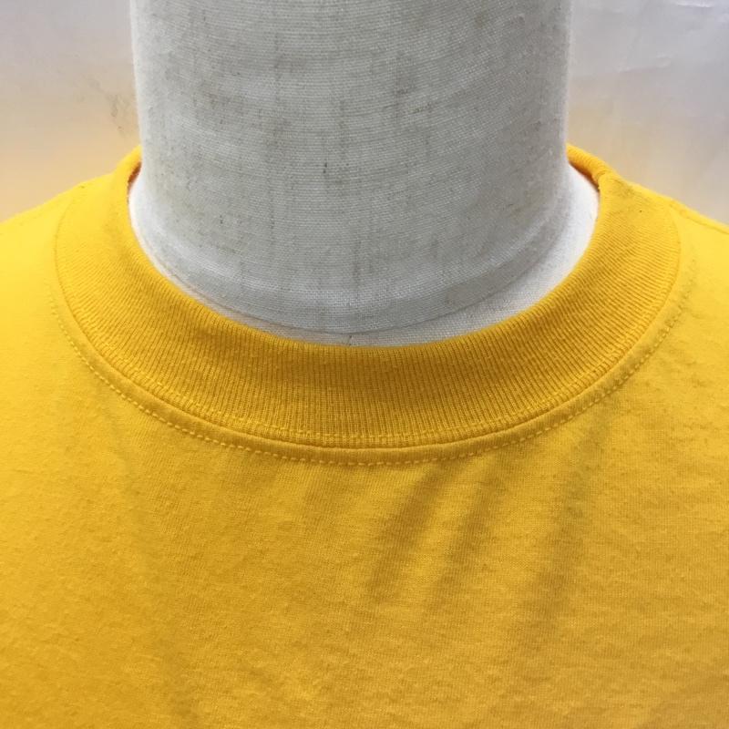 ユーエスネイビー USNAVY Tシャツ 半袖 半袖カットソー プリントTシャツ クルーネックカットソー 古着 M ロゴ、文字 黄 / イエロー / メンズ USED 古着 中古 10113870