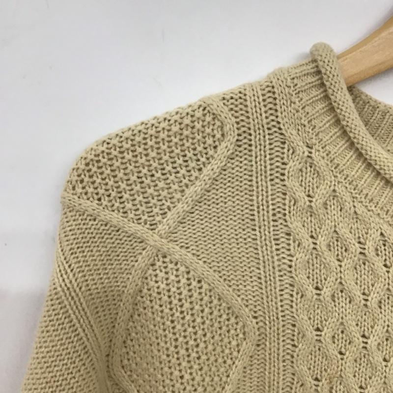 エヘカソポ ehka sopo ニット、セーター 長袖 FREE 無地 ベージュ / ベージュ / レディース USED 古着 中古 10139503