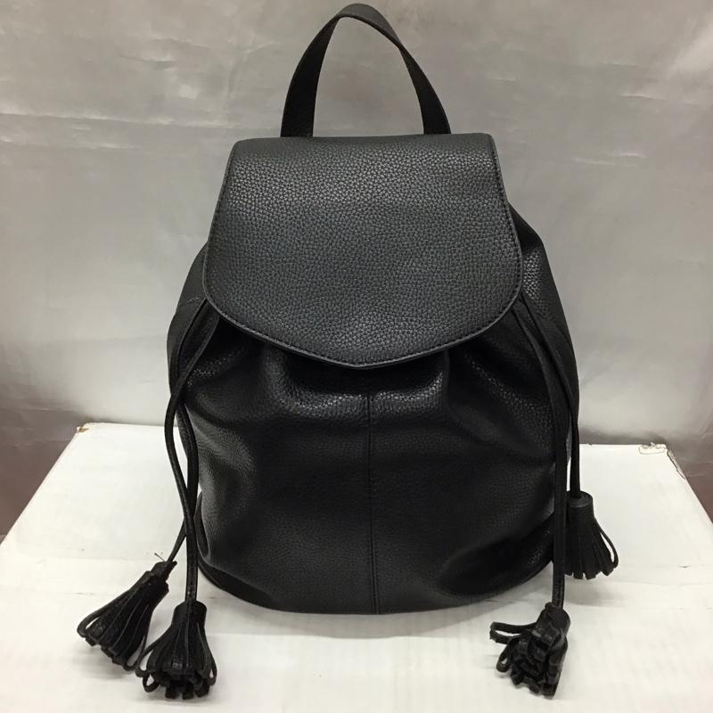 ザラ ZARA リュックサック、デイパック リュックサック、デイバッグ 4225 104 040 フェイクレザー 無地 黒 / ブラック / レディース USED 古着 中古 10117743