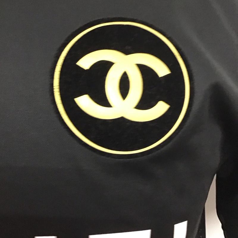 ナイキ NIKE カットソー 半袖 448209-010 NikexChanel 半袖カットソー プリントTシャツ スポーツウェア S ロゴ、文字 黒 / ブラック / メンズ USED 古着 中古 10113125