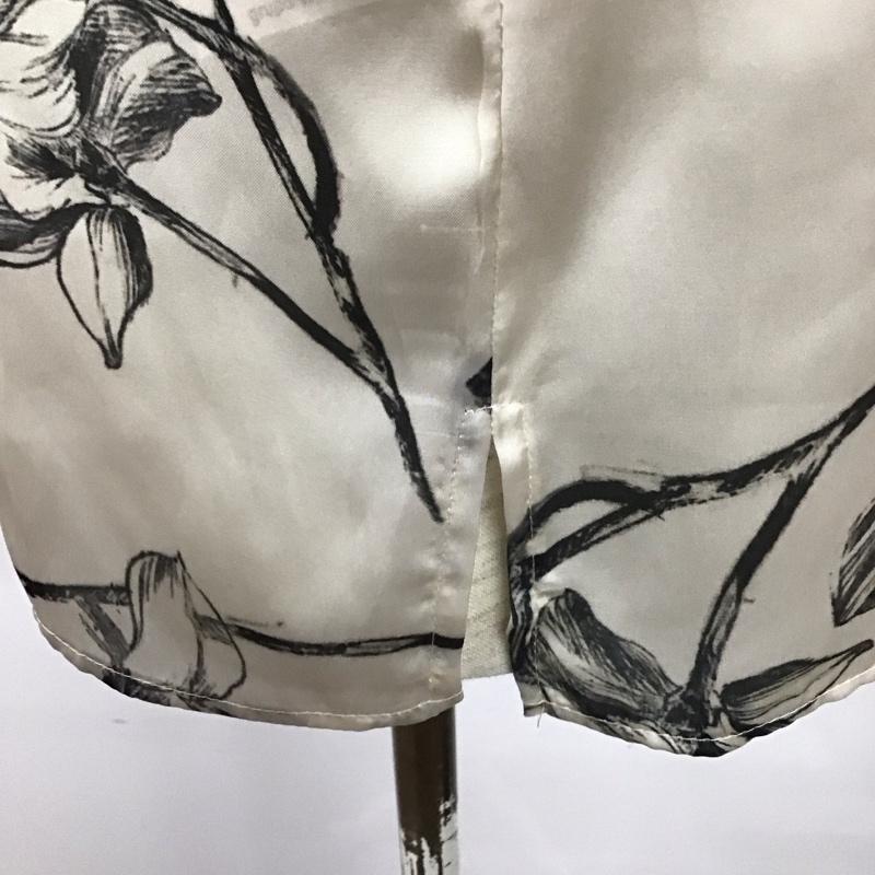 ザラ ZARA シャツ、ブラウス 半袖 半袖シャツ プリントシャツ カラーシャツ S プリント 白 / ホワイト / X 黒 / ブラック / レディース USED 古着 中古 10126934