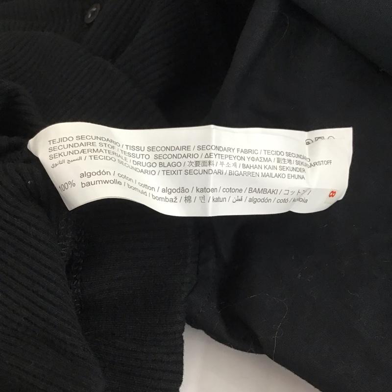 ザラ ZARA カットソー 長袖 長袖カットソー スクエアネック 前開きカットソー L 無地 黒 / ブラック /  レディース USED 古着 中古 10113261